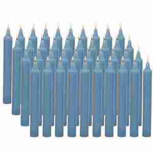 Chime Candles - Light Blue2 - 4 x 05 inch unscented