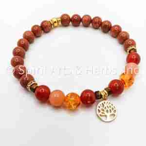 2nd Sacral (Svadhisthana) Crystal Beaded Bracelet