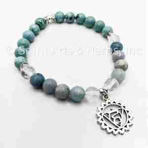 5th Throat Vishuddha Chakra Crystal Bracelet