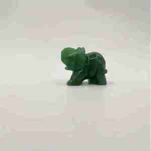 Aventurine Crystal Elephant Sculpture