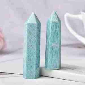 Amazonite Crystal Pillar Tower Obelisk Point Wand