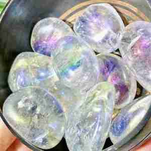 Angel Aura Quartz Polished Tumbled Crystal Gemstone