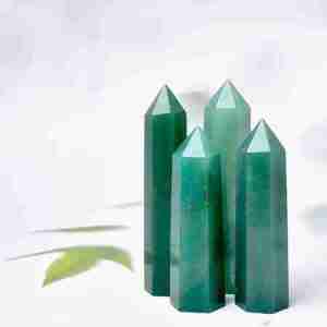Aventurine Crystal Pillar Tower Obelisk Point Wand