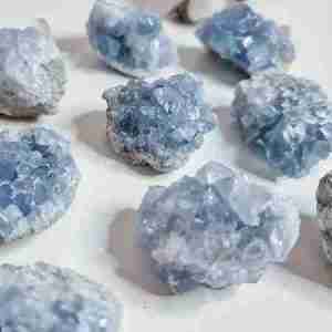 Celestite Celestine Raw Rough Geode Cluster