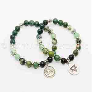 Earth Element North Watchtower Crystal Charm Bracelet