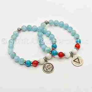 Water Element Blue West Watchtower Crystal Charm Bracelet