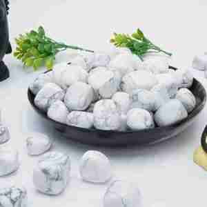 Howlite Crystal Medium Polished Tumbled Stone