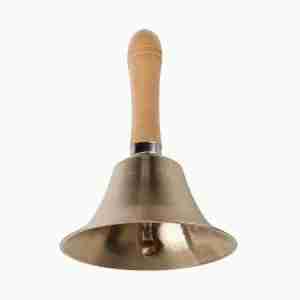 Brass Altar Bell with Wooden Handle