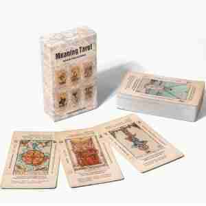 Divination Cards Tarot Card Deck, 78 Keywords, Meaning, Reverse Meaning, Zodiac Cards for Beginners